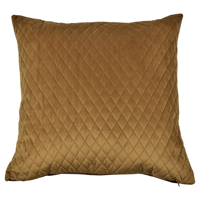 Caramel leather pillow hot sale