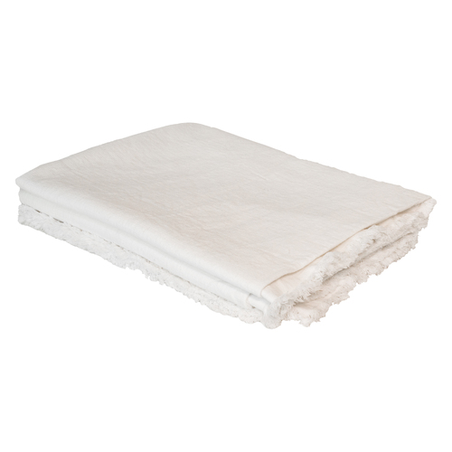 Elora Linen Throw White