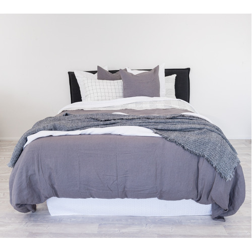 Linen Doona Charcoal