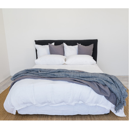 Linen Doona Crisp White